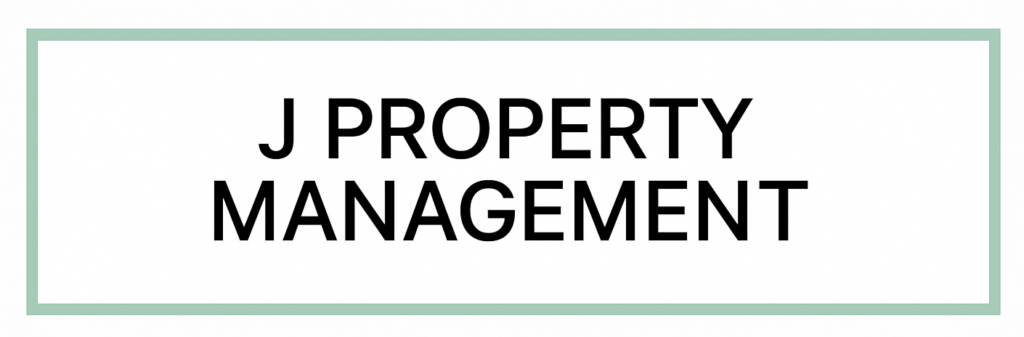 j property management logo green